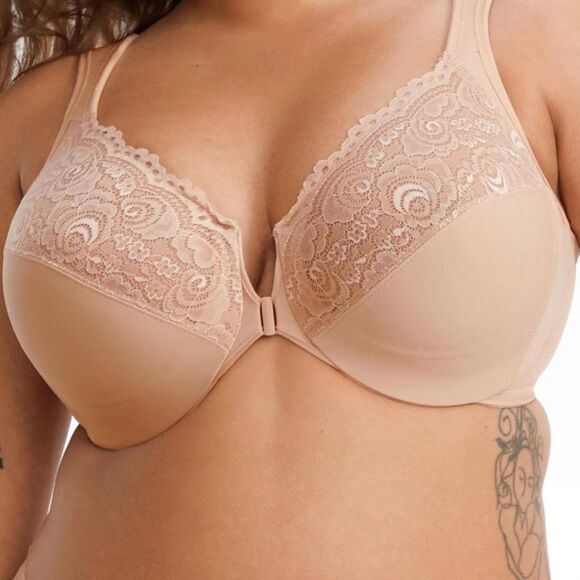 Glamorise WonderWire Front-Closure Bra Lot of 3 Tan Size 38DD - Picture 15 of 15
